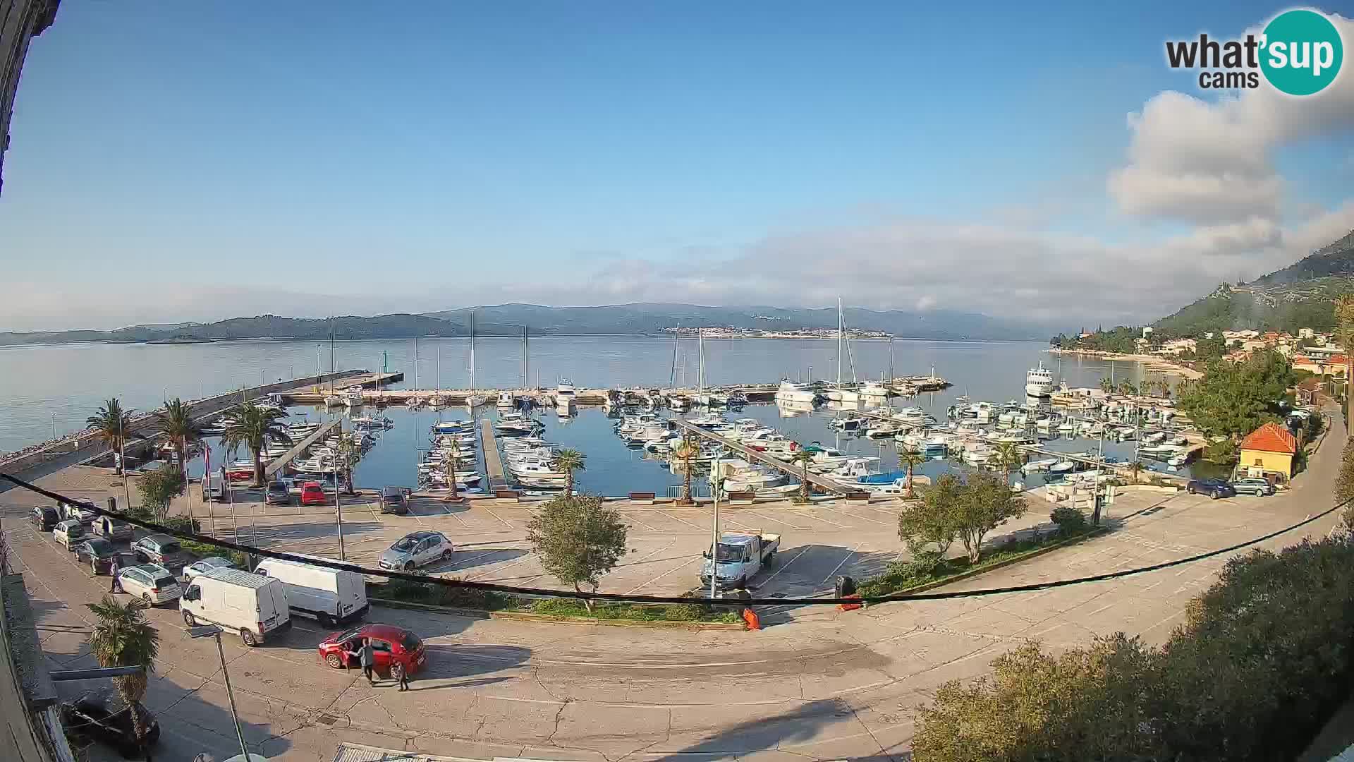 Webcam Orebić Uferpromenade – Fähre nach Korčula Live