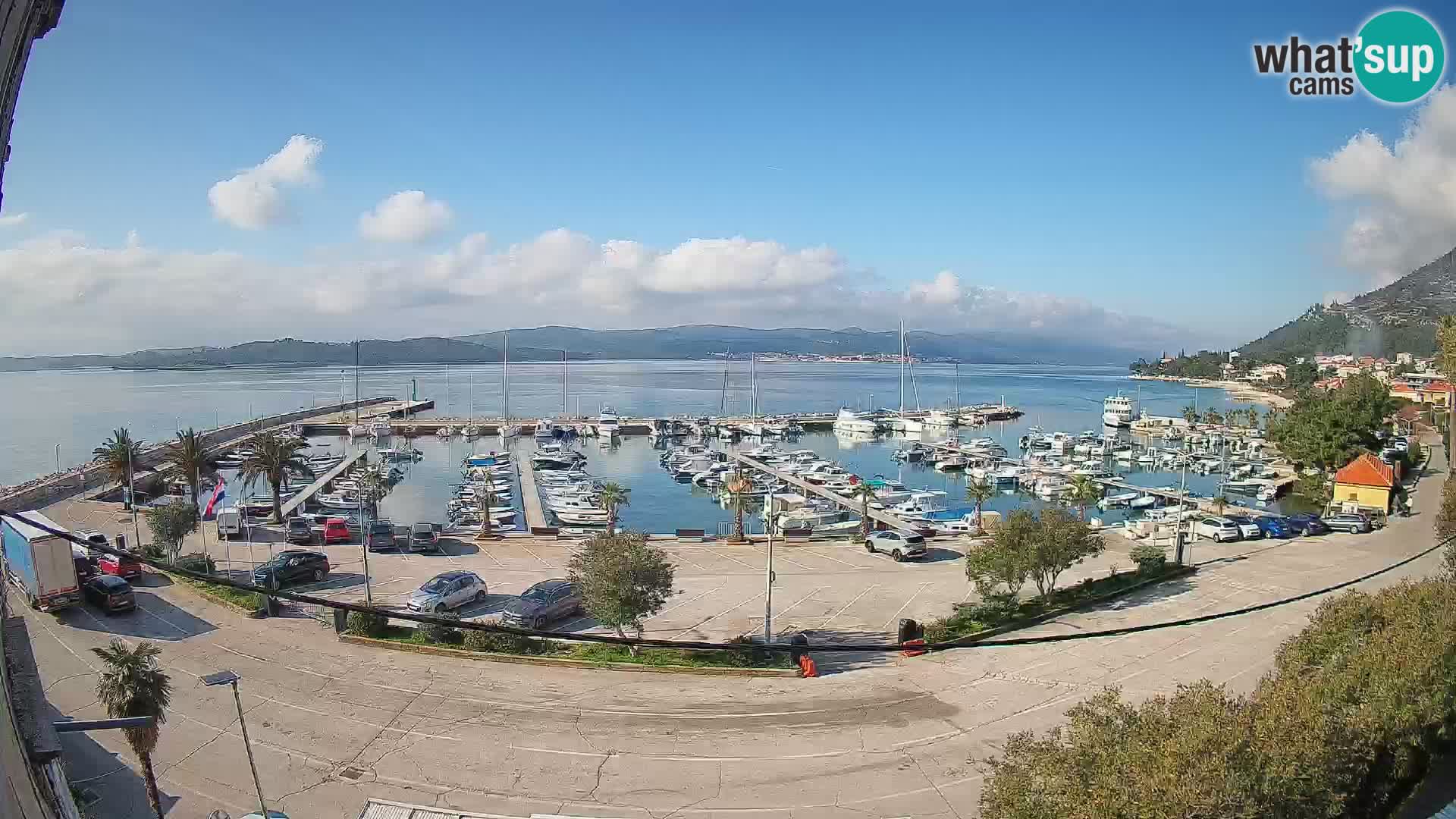 Webcam Orebić Riva – Ferry a Korčula en vivo