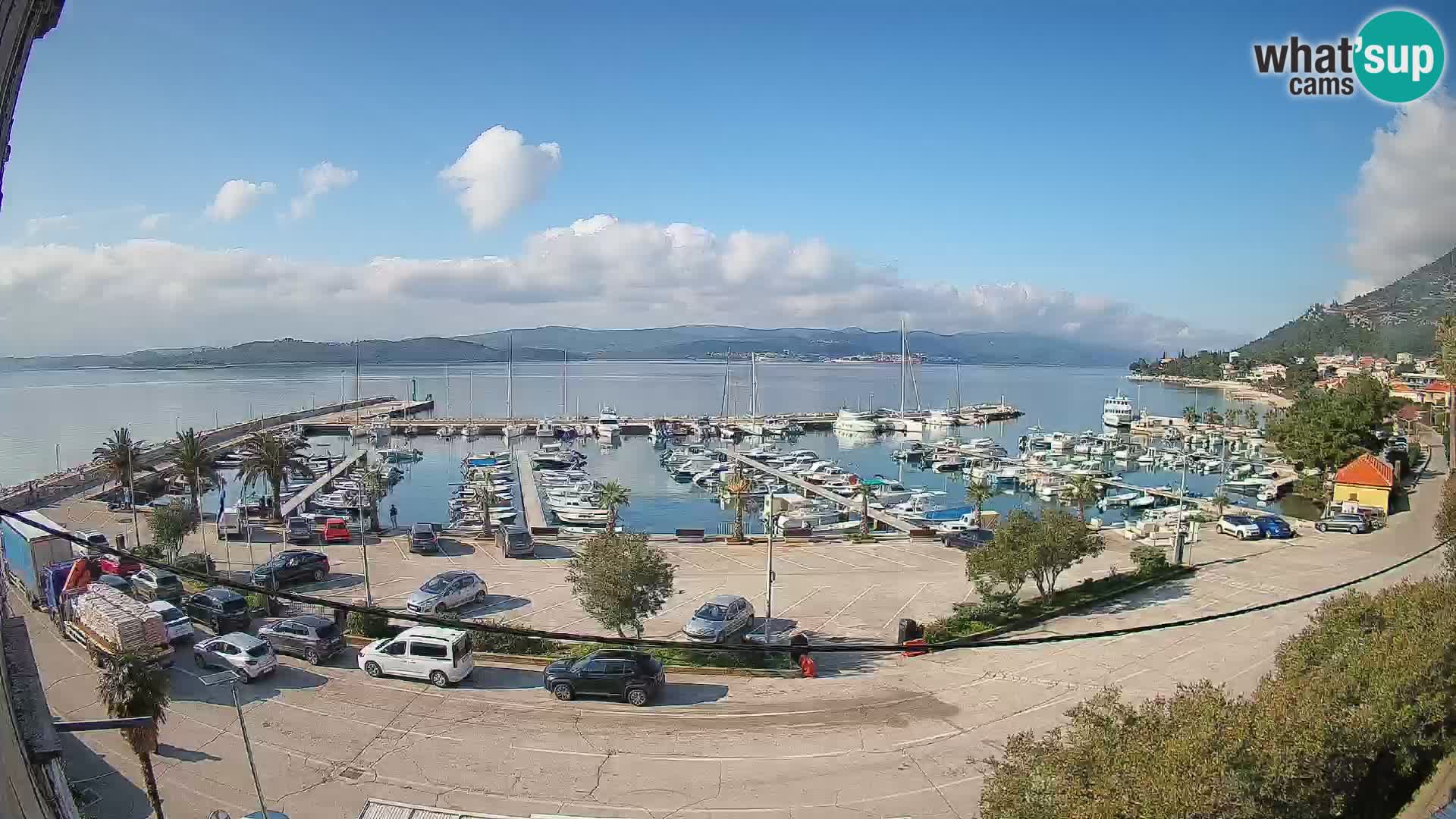 Webcam Orebić Riva – Ferry a Korčula en vivo