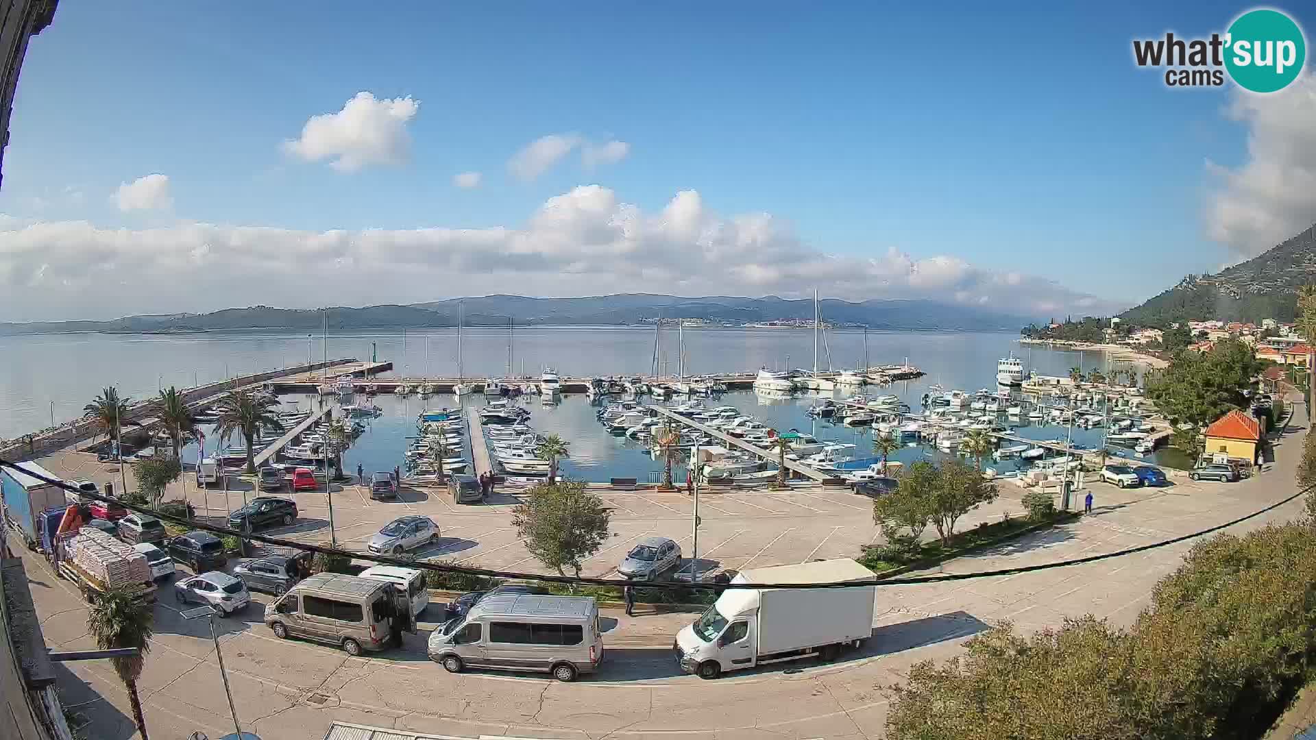 Webcam Orebić Uferpromenade – Fähre nach Korčula Live