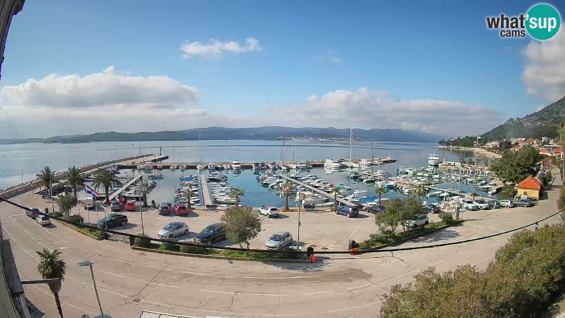 Webcam Orebić Riva – Ferry vers Korčula en direct