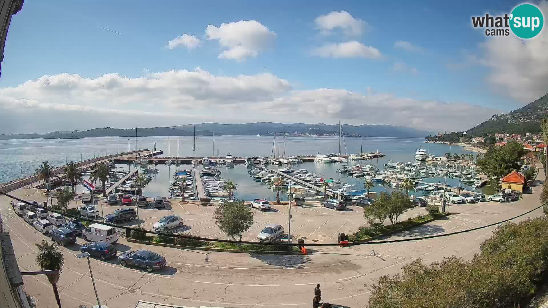 Webcam Orebić Riva – Ferry to Korčula Live