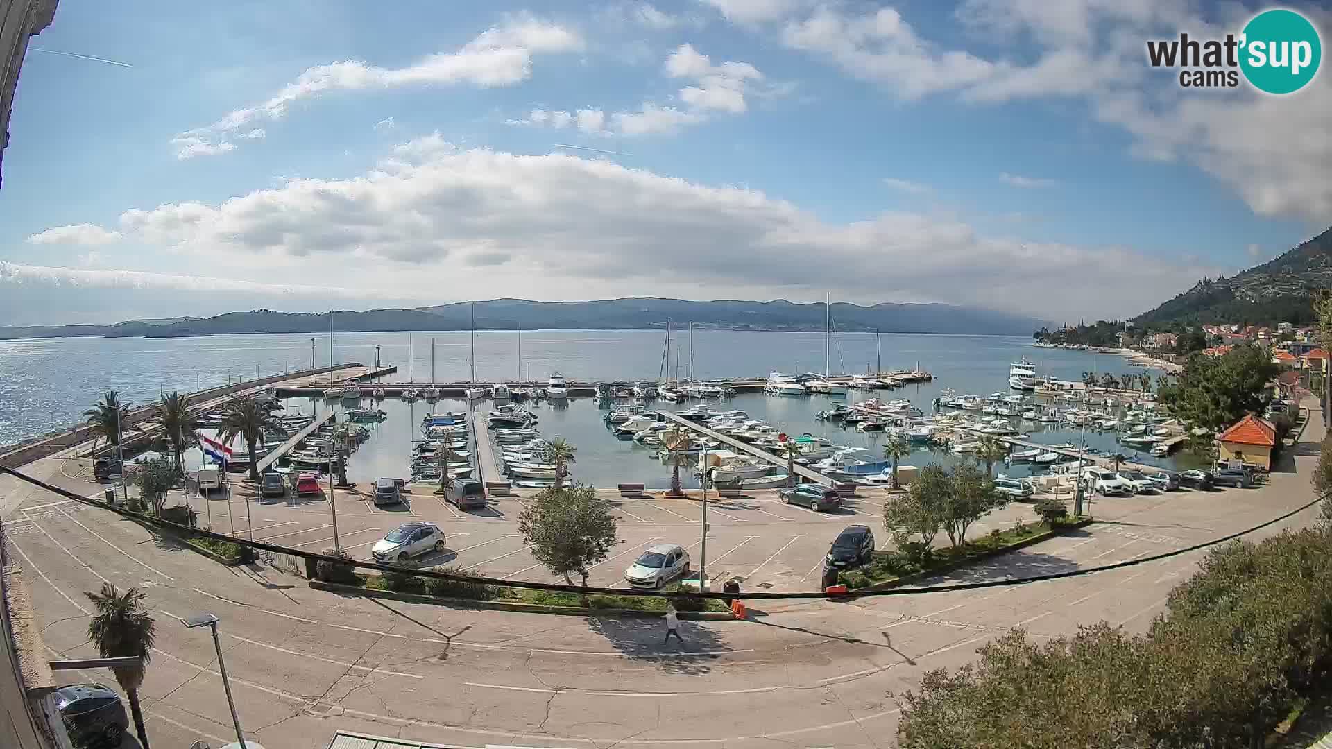 Webcam Orebić Riva – Ferry vers Korčula en direct