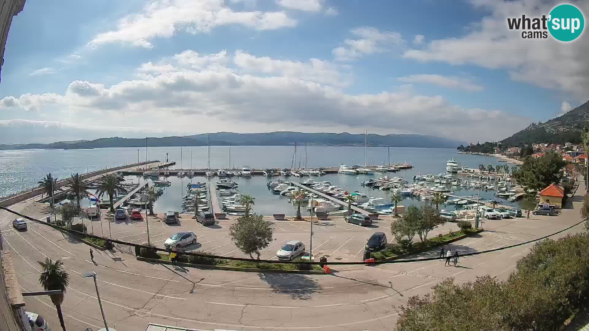 Webcam Orebić Riva – Ferry to Korčula Live