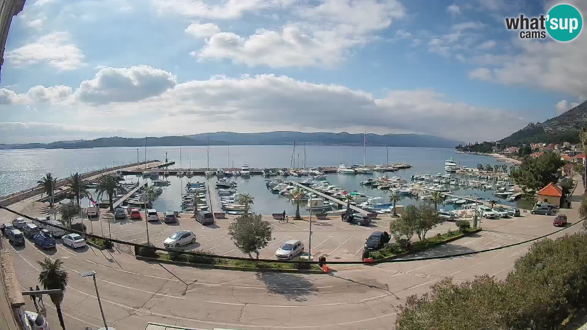Webcam Orebić Riva – Ferry a Korčula en vivo