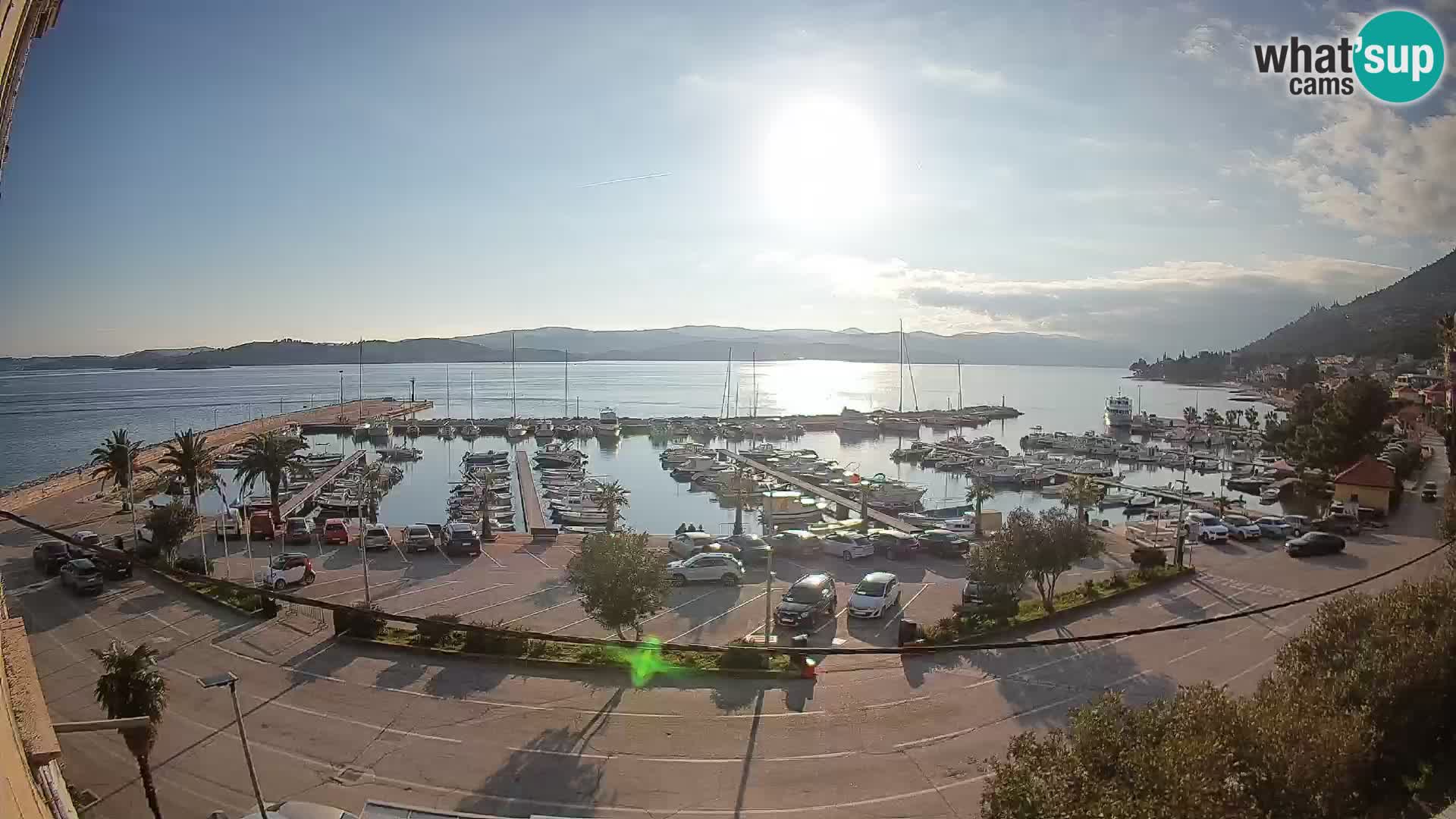 Web kamera Orebić Riva – Trajekt za Korčulu uživo