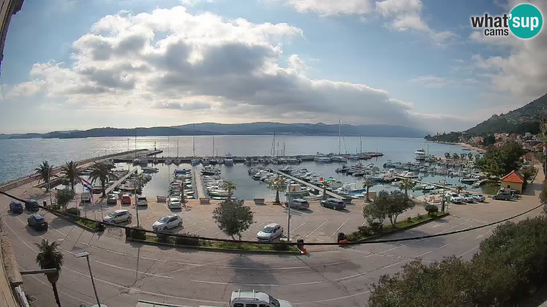 Webcam Orebić Riva – Ferry to Korčula Live
