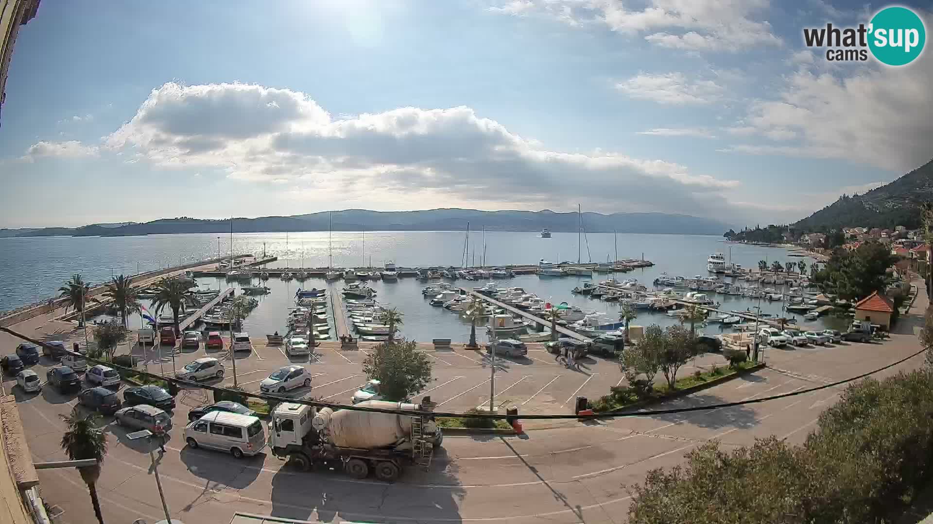 Webcam Orebić Riva – Ferry a Korčula en vivo