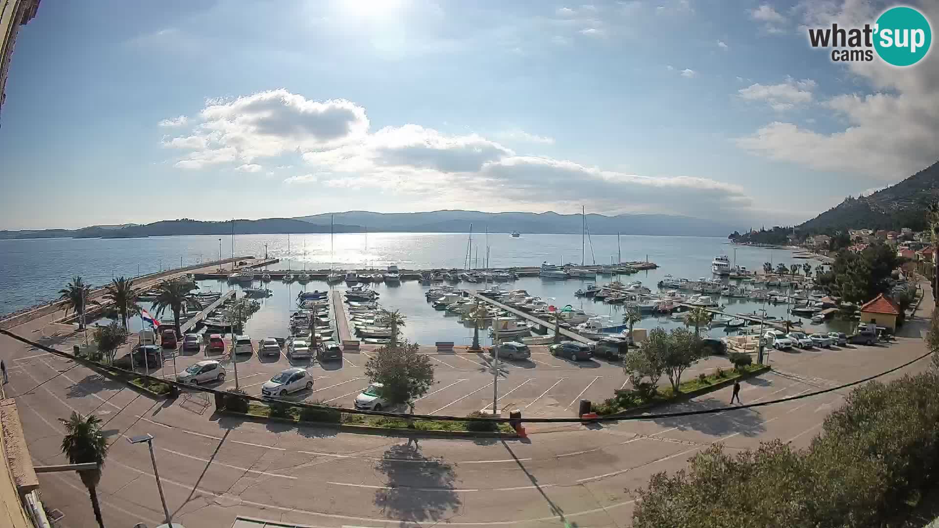 Webcam Orebić Riva – Ferry to Korčula Live