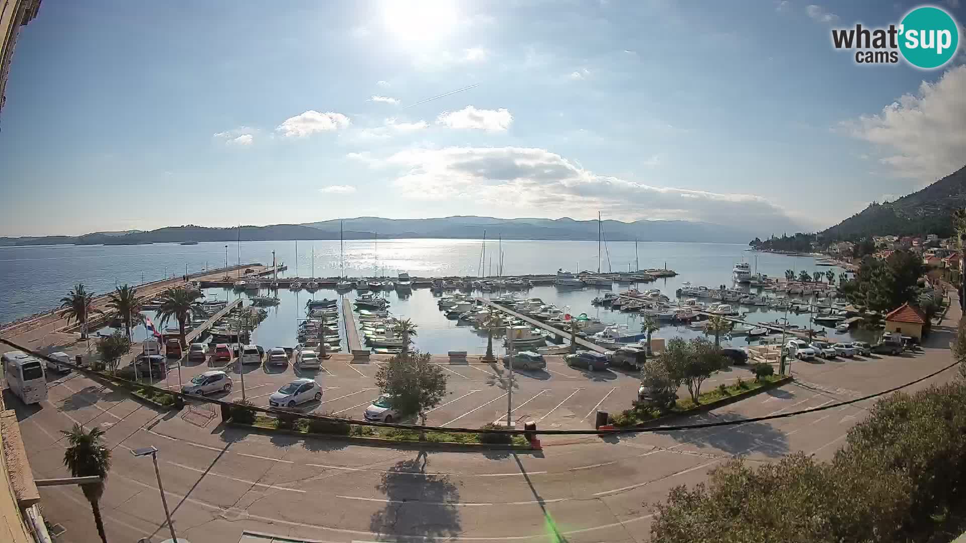 Webcam Orebić Riva – Ferry vers Korčula en direct