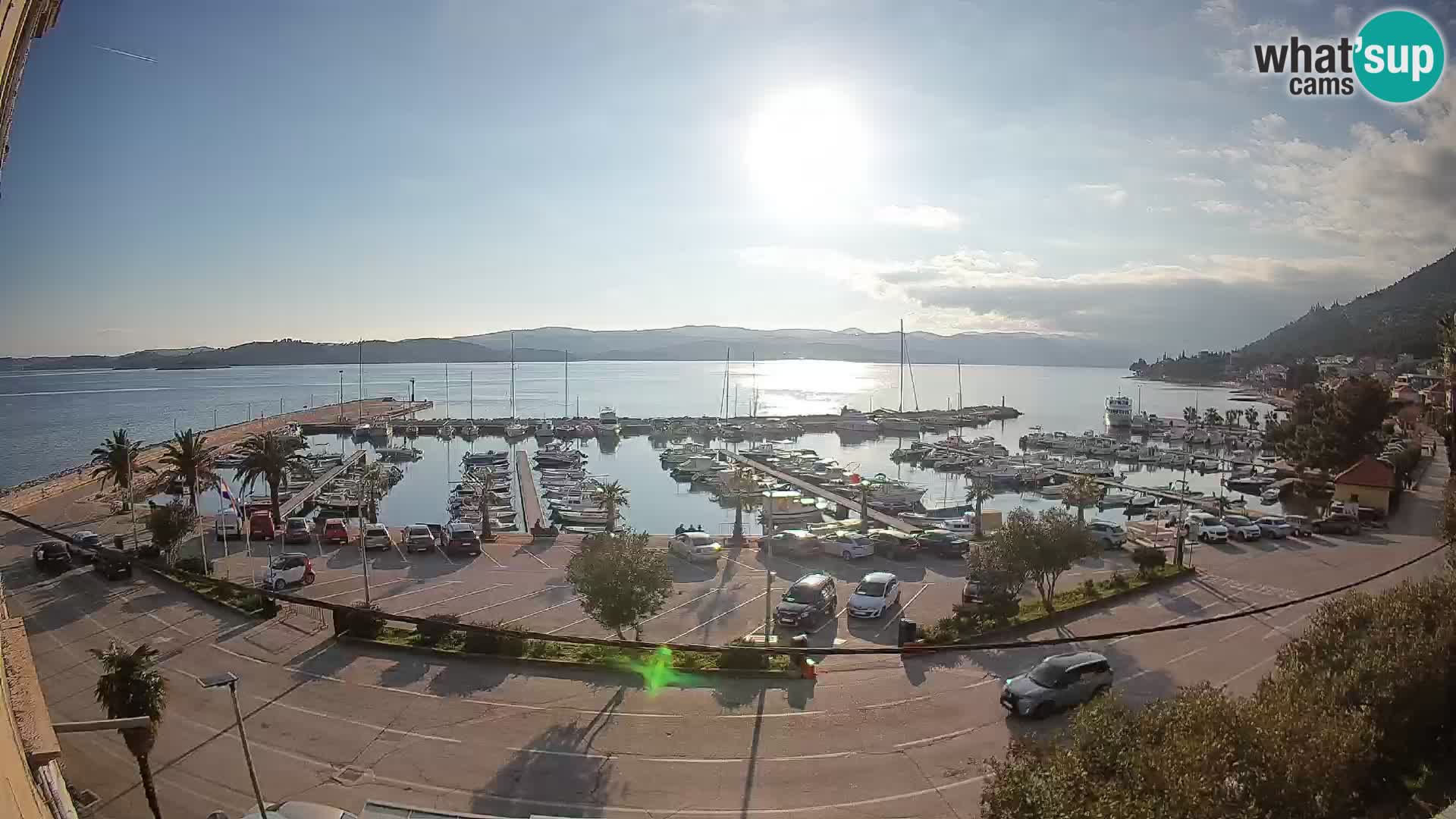 Webcam Orebić Riva – Ferry a Korčula en vivo