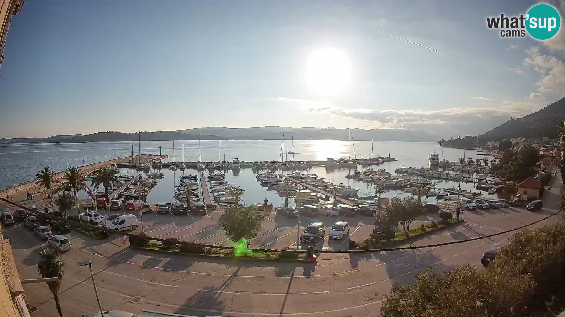 Webcam Orebić Riva – Ferry a Korčula en vivo