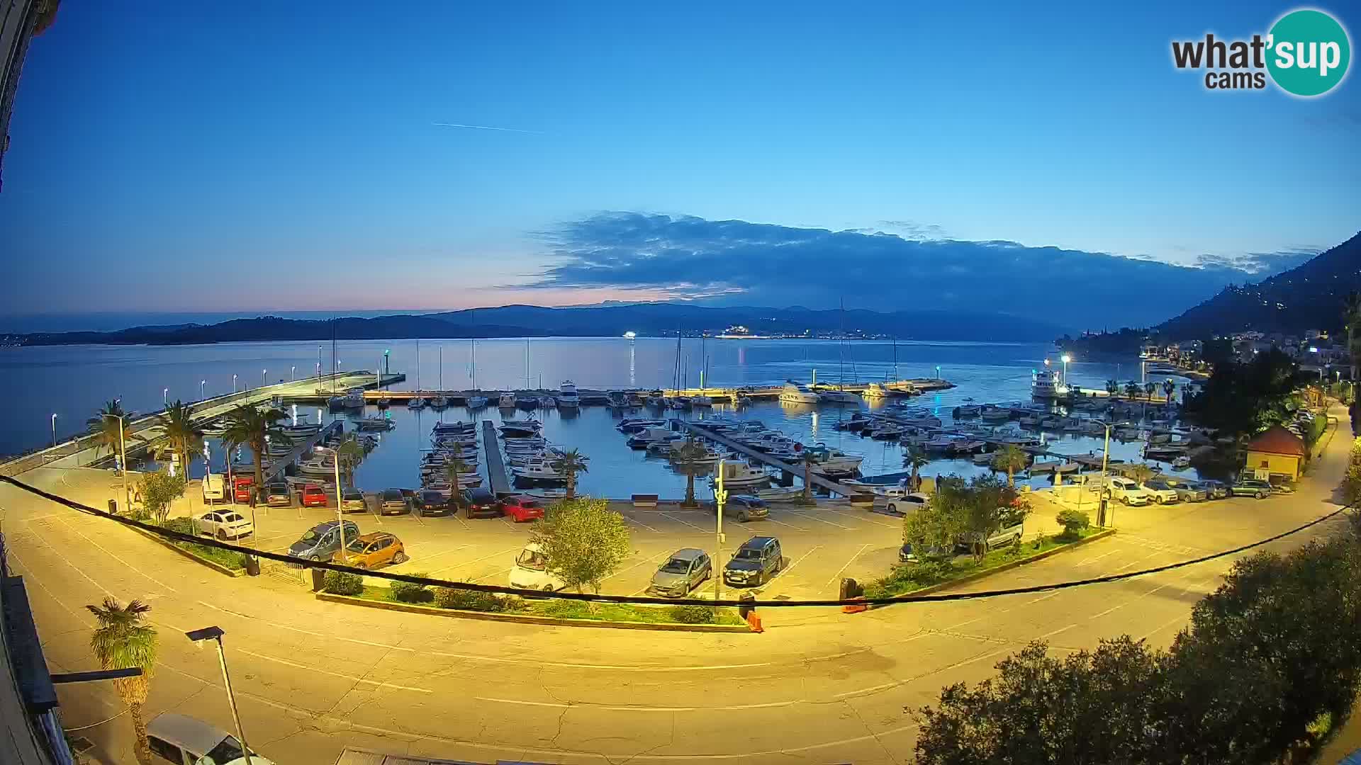 Webcam Orebić Riva – Ferry to Korčula Live