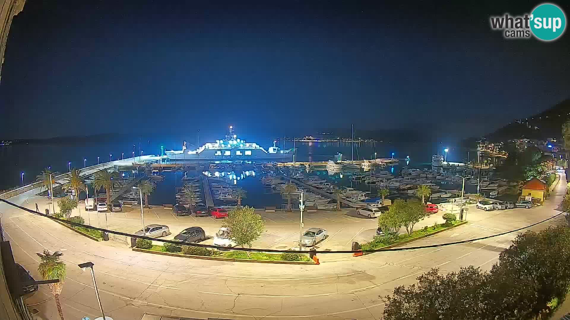 Webcam Orebić Riva – Ferry vers Korčula en direct