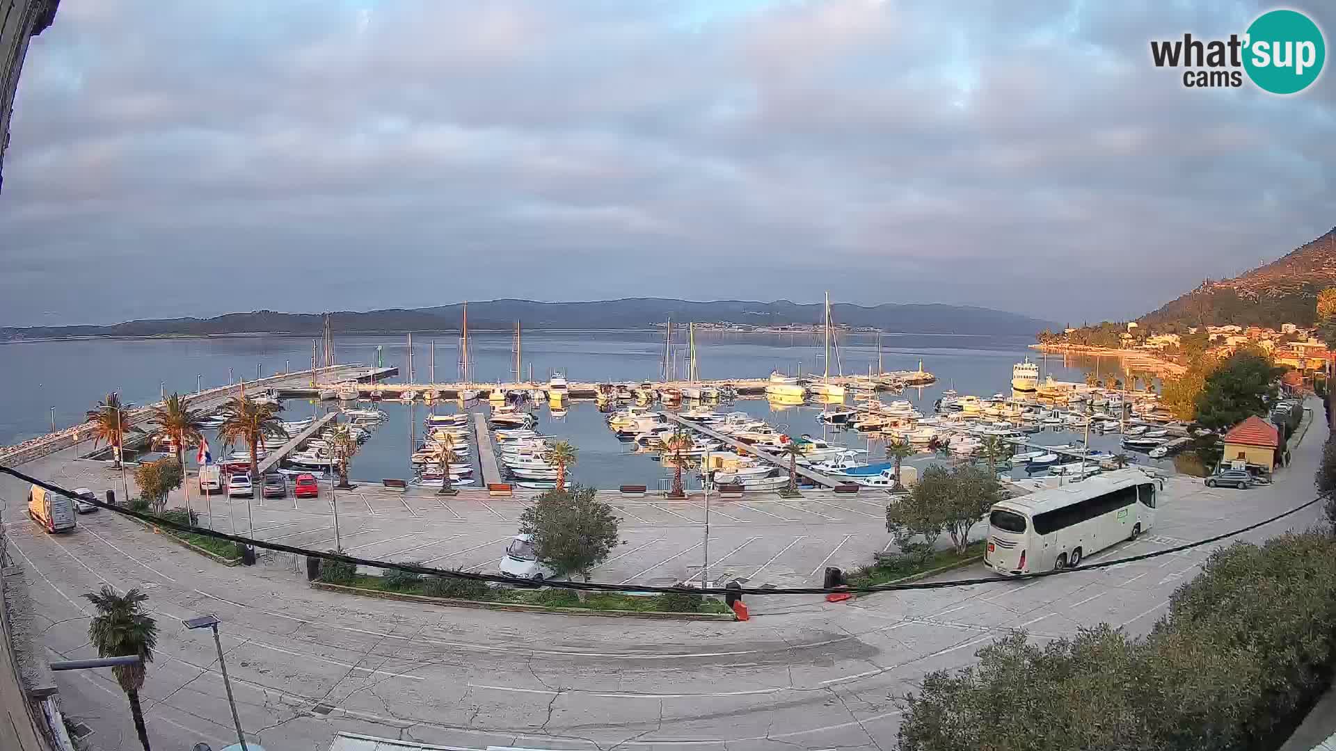 Webcam Orebić Uferpromenade – Fähre nach Korčula Live
