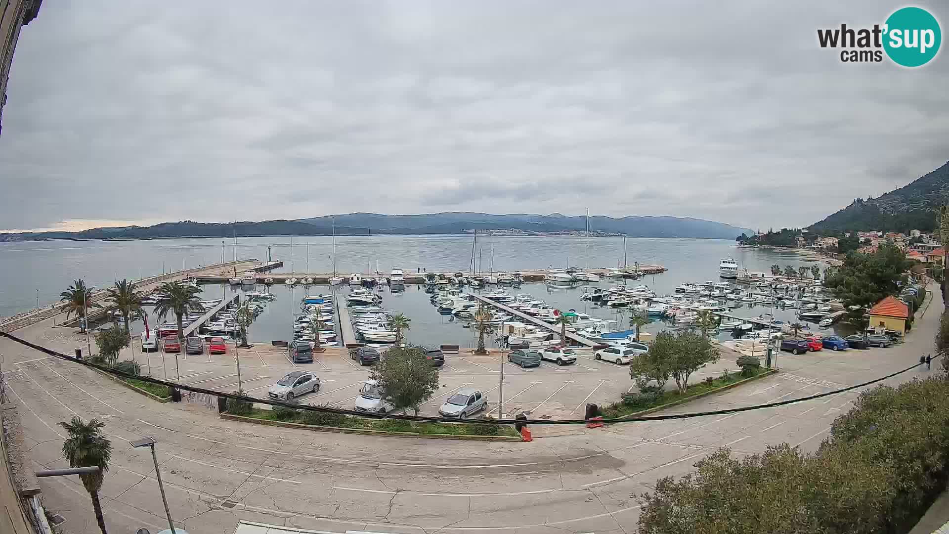 Spletna kamera Orebić Riva – Trajekt za Korčulo v živo