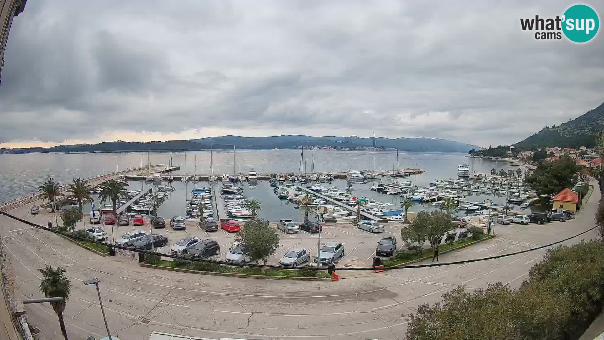 Webcam Orebić Riva – Ferry a Korčula en vivo