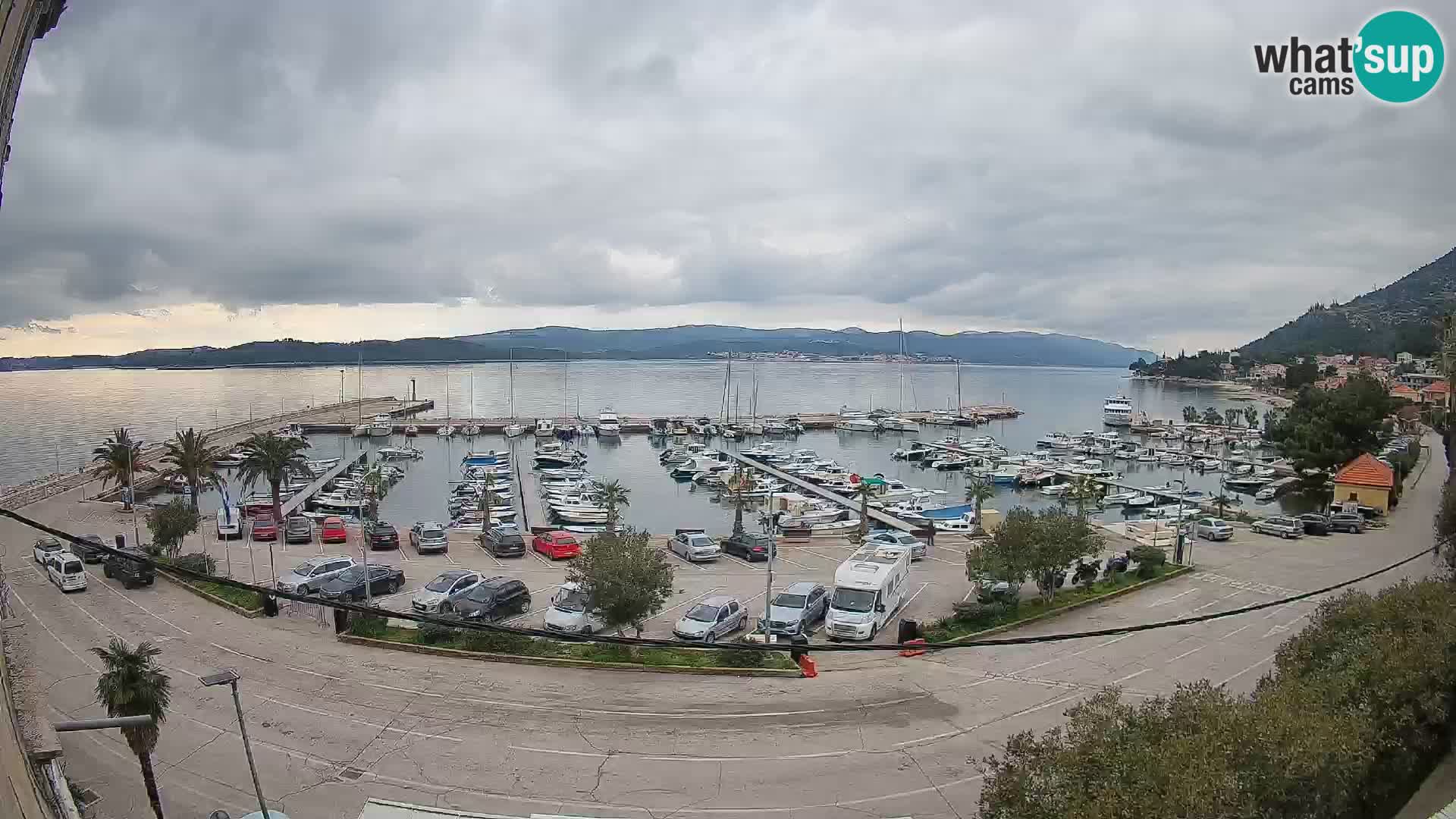 Webcam Orebić Riva – Ferry a Korčula en vivo