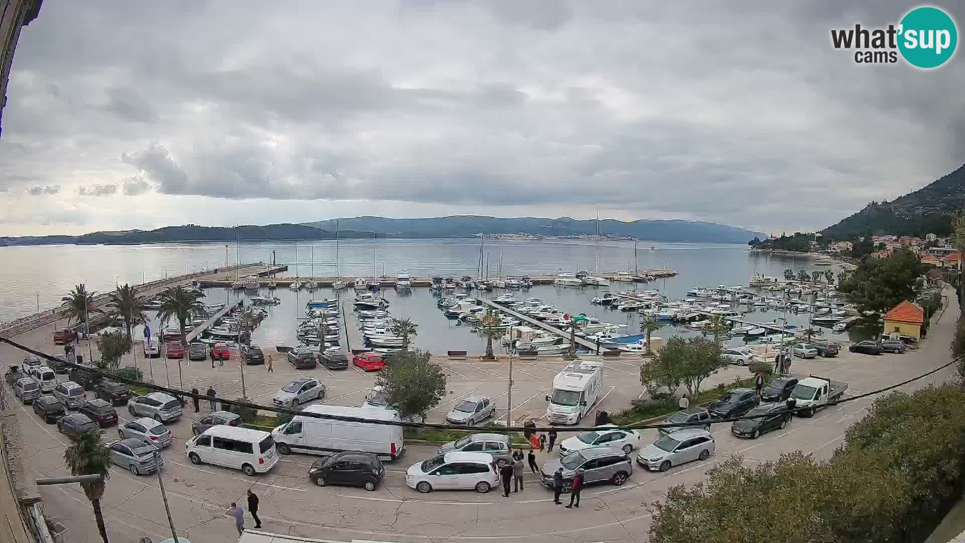 Webcam Orebić Riva – Ferry vers Korčula en direct