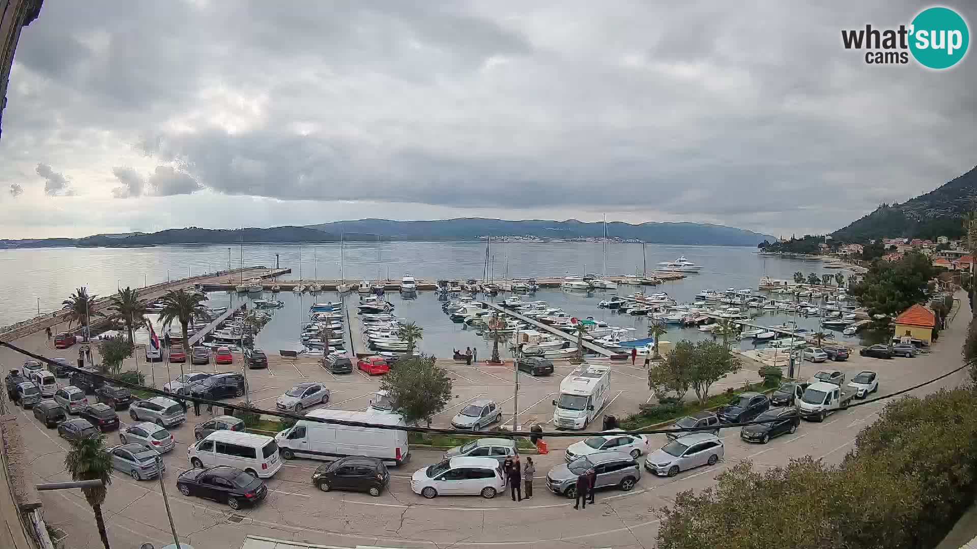 Webcam Orebić Riva – Ferry to Korčula Live