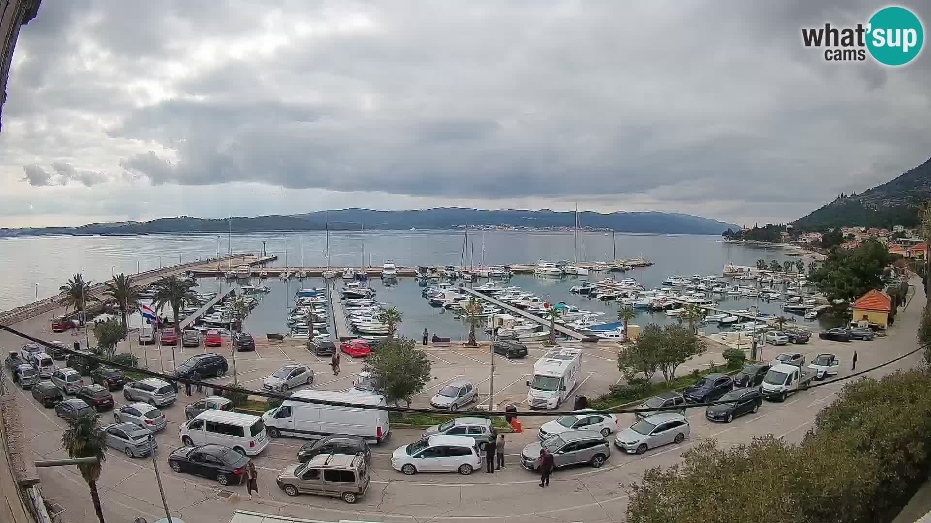 Webcam Orebić Riva – Ferry vers Korčula en direct