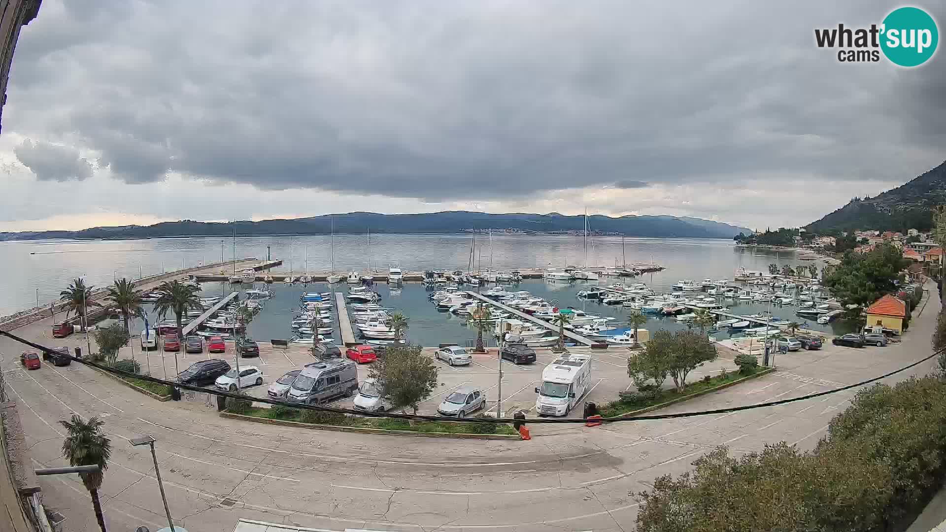 Webcam Orebić Riva – Ferry to Korčula Live