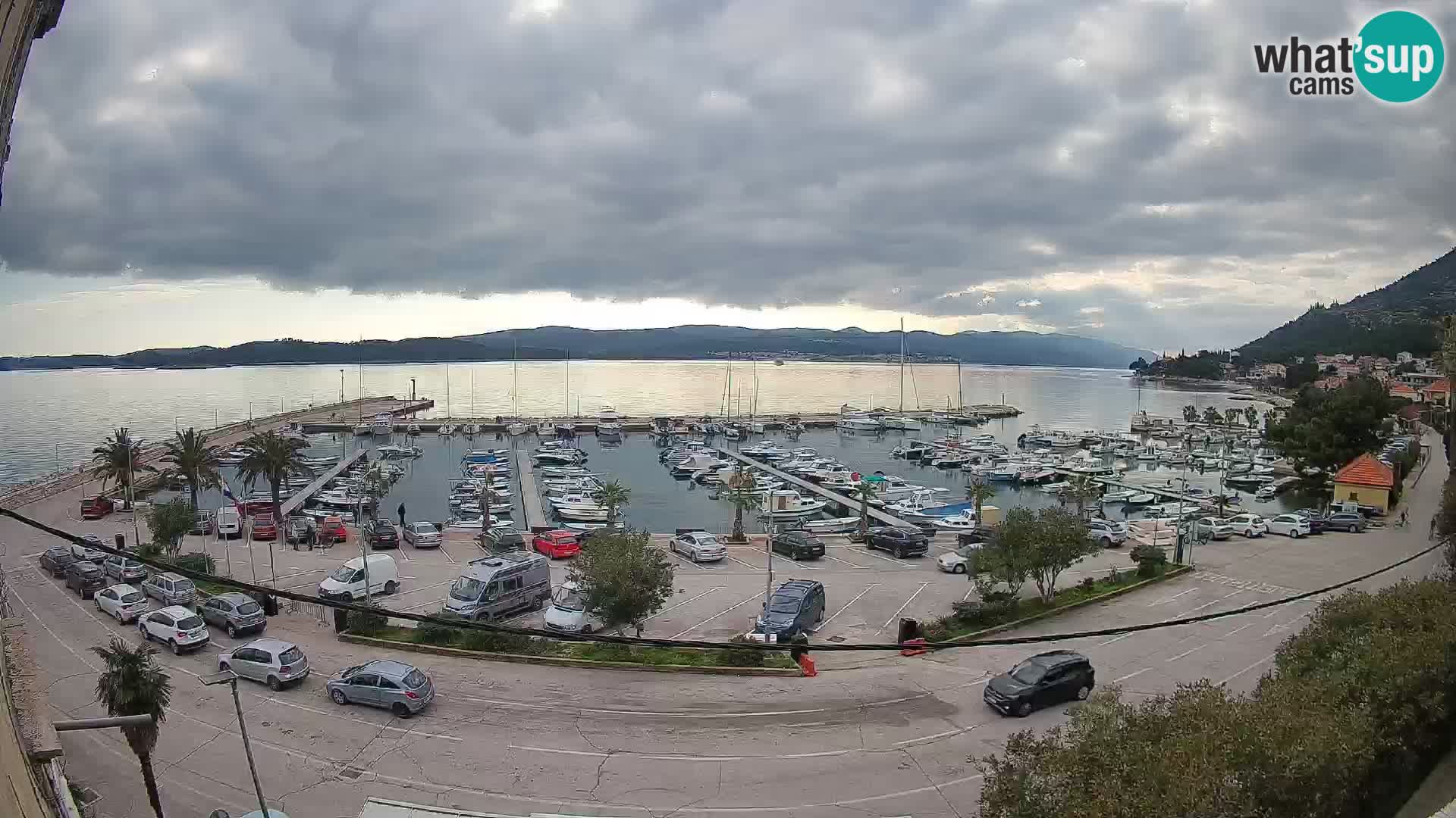 Webcam Orebić Riva – Ferry to Korčula Live