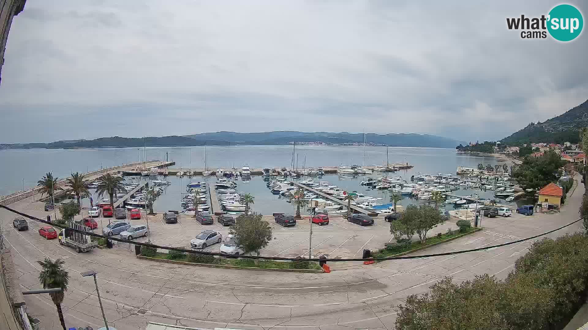 Webcam Orebić Uferpromenade – Fähre nach Korčula Live