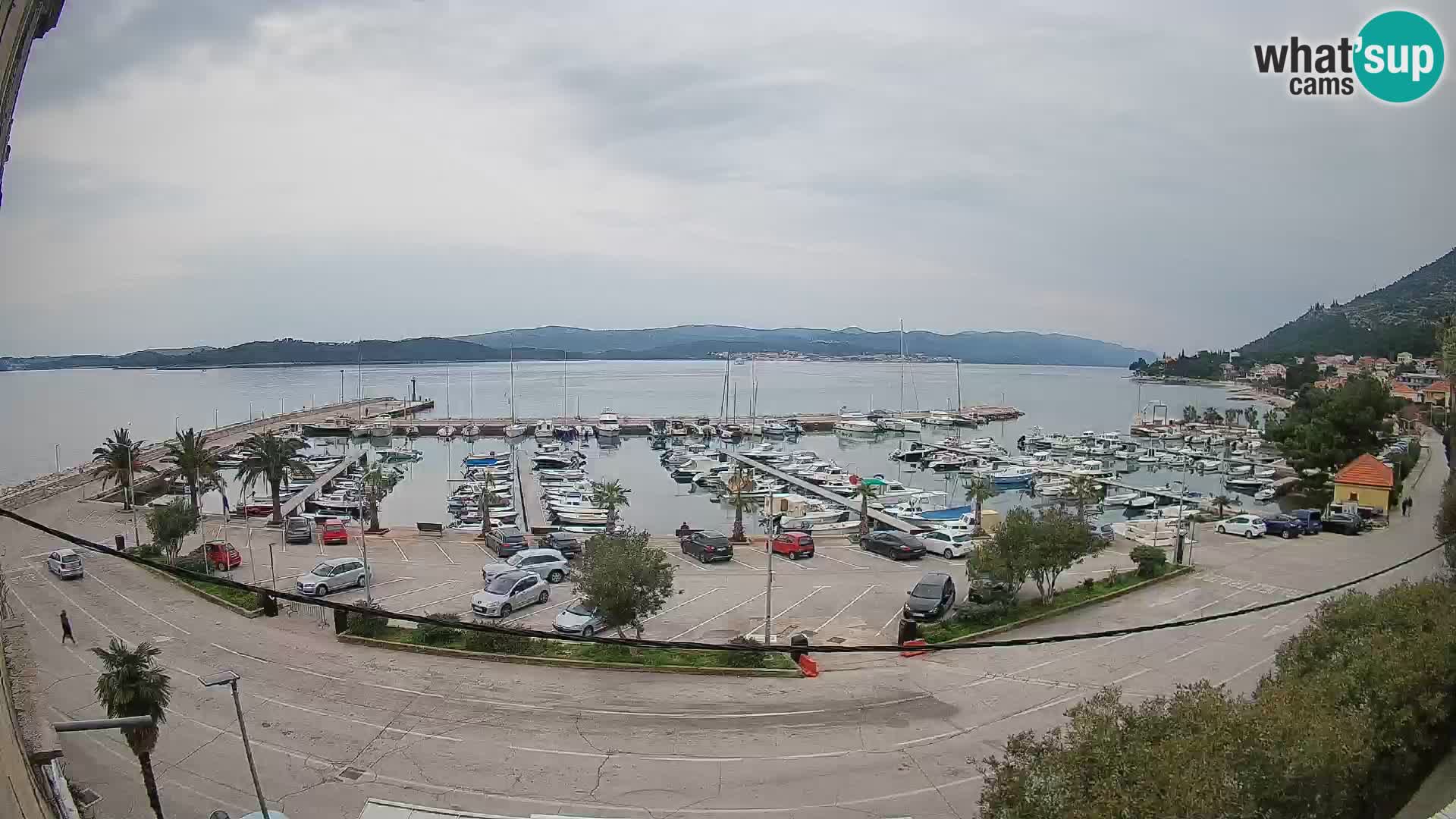 Webcam Orebić Riva – Ferry vers Korčula en direct