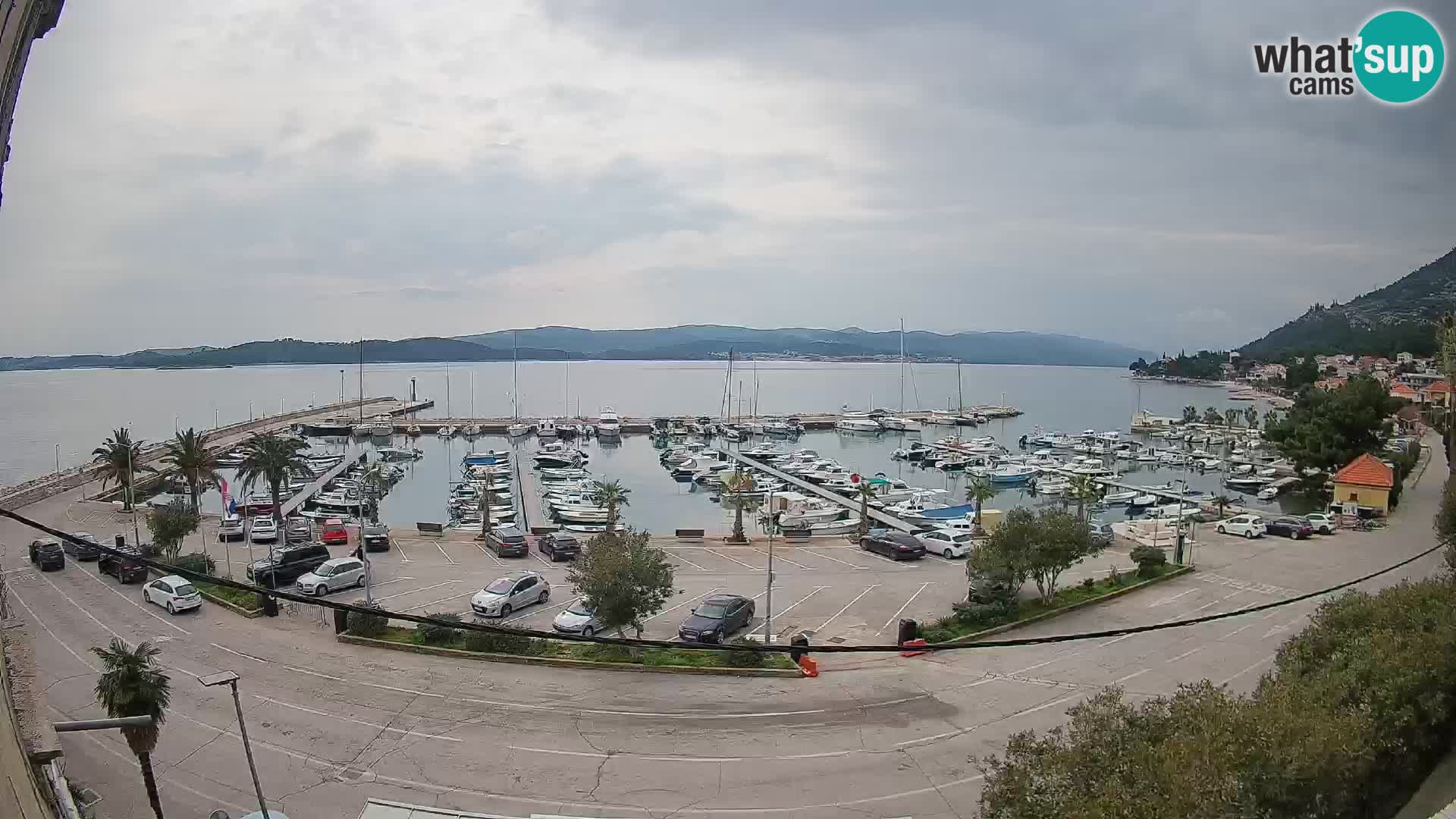 Webcam Orebić Riva – Ferry vers Korčula en direct