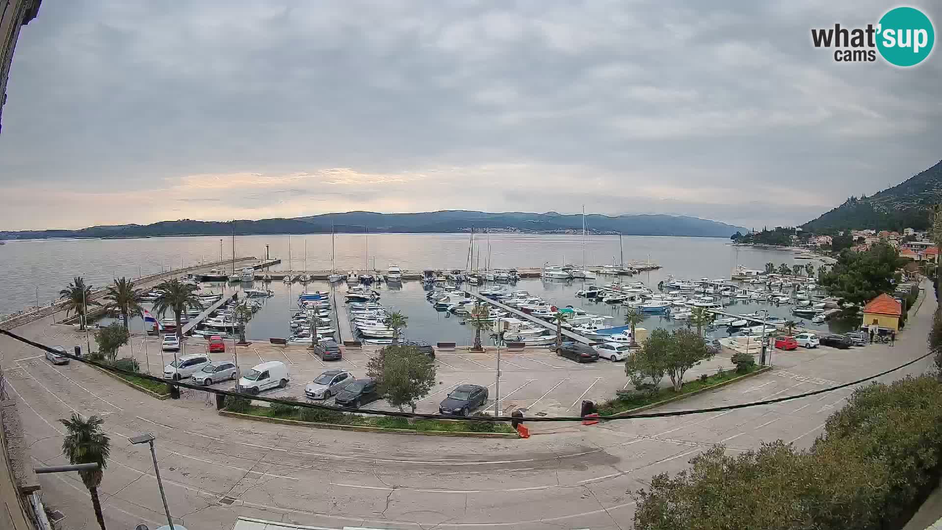 Webcam Orebić Riva – Ferry to Korčula Live