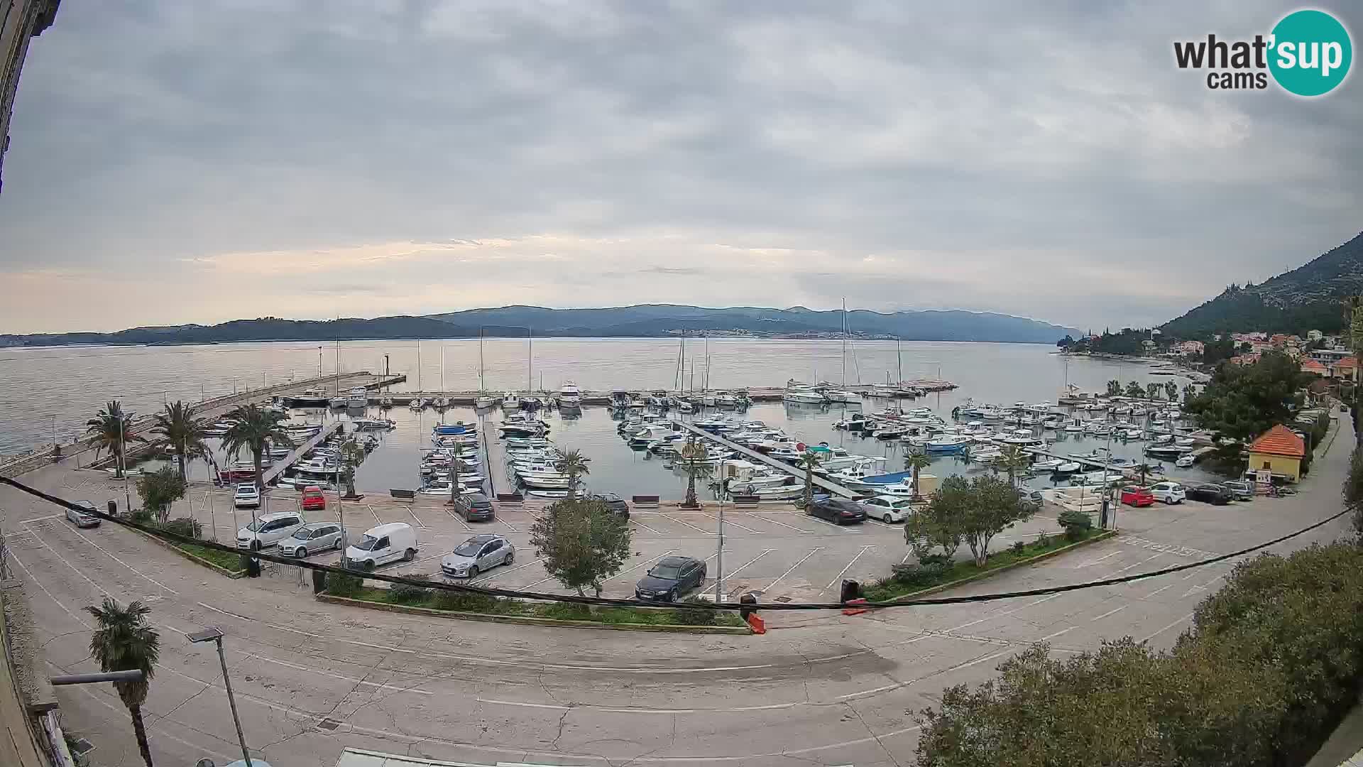 Webcam Orebić Riva – Ferry to Korčula Live