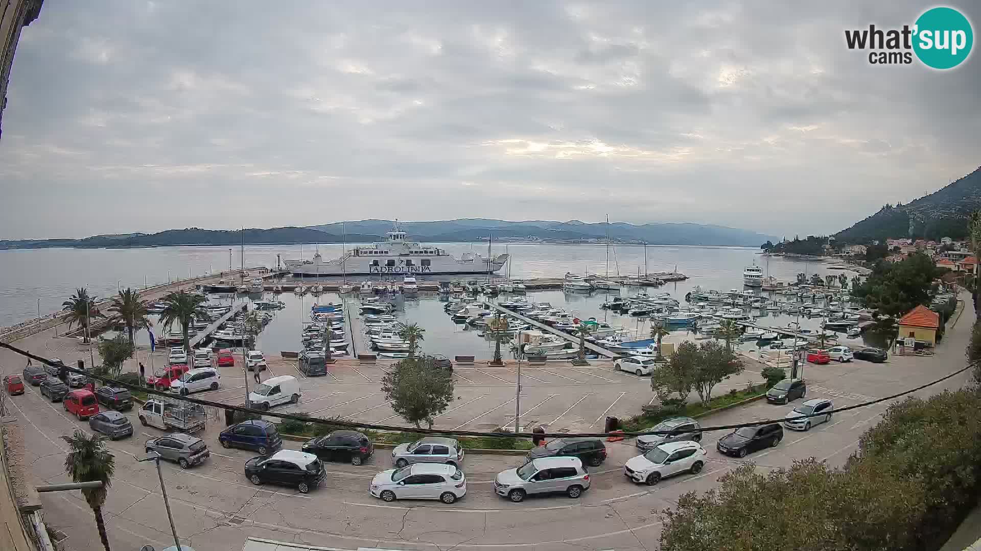 Webcam Orebić Riva – Ferry to Korčula Live