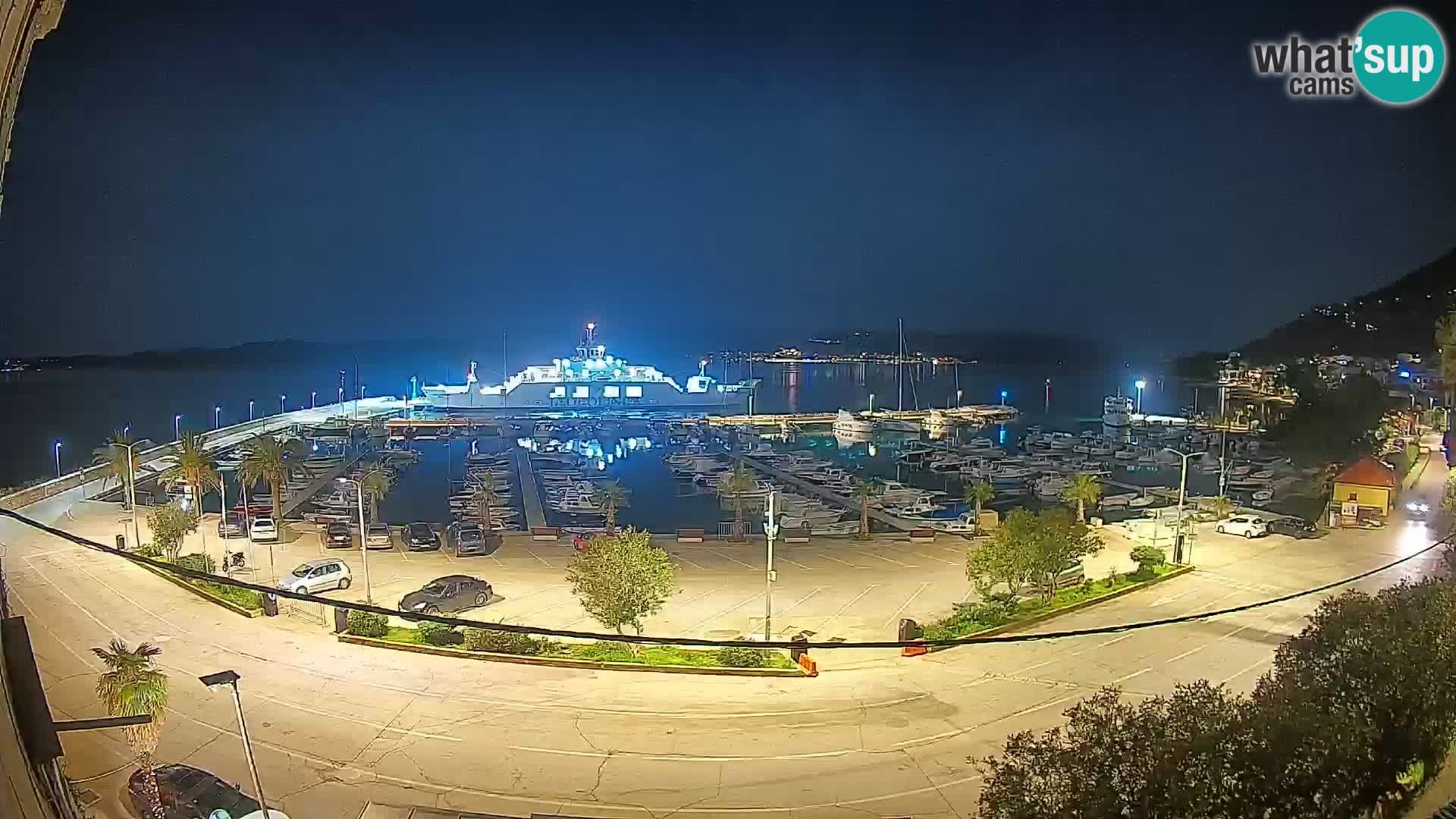 Webcam Orebić Riva – Ferry vers Korčula en direct