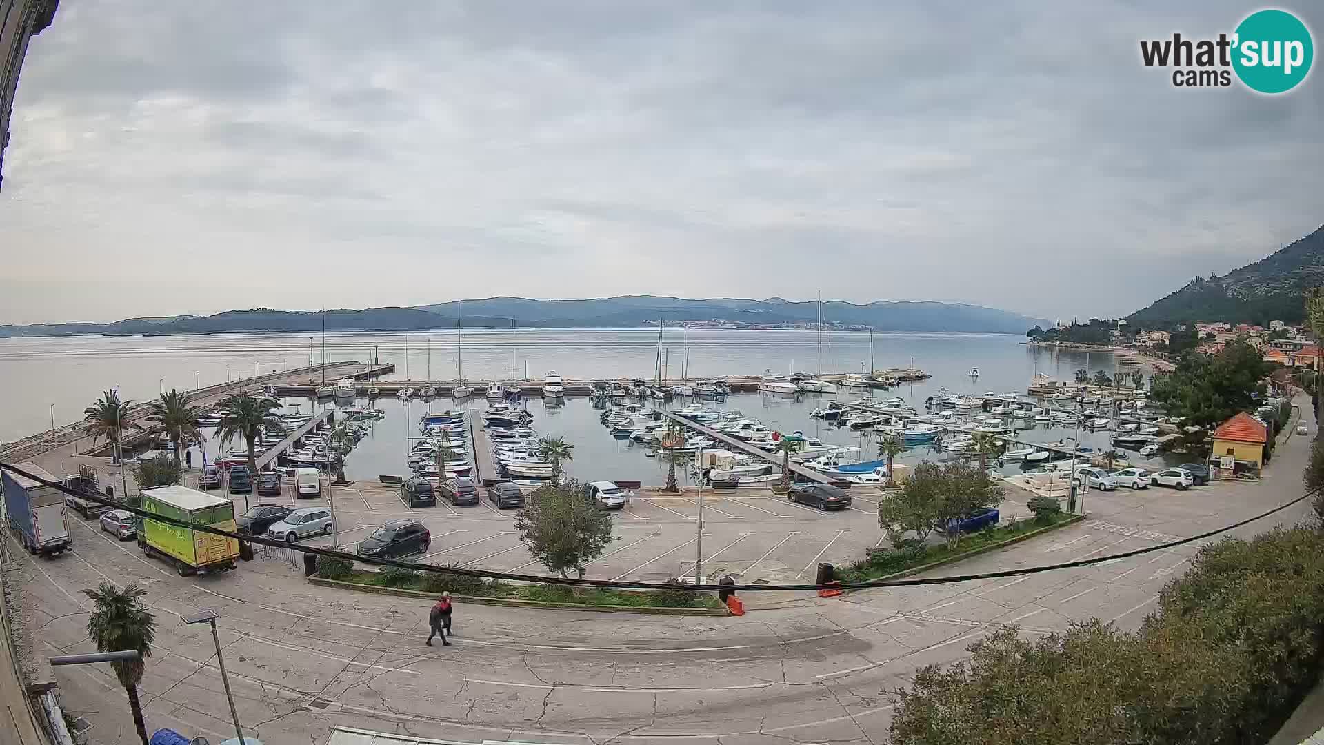Webcam Orebić Uferpromenade – Fähre nach Korčula Live