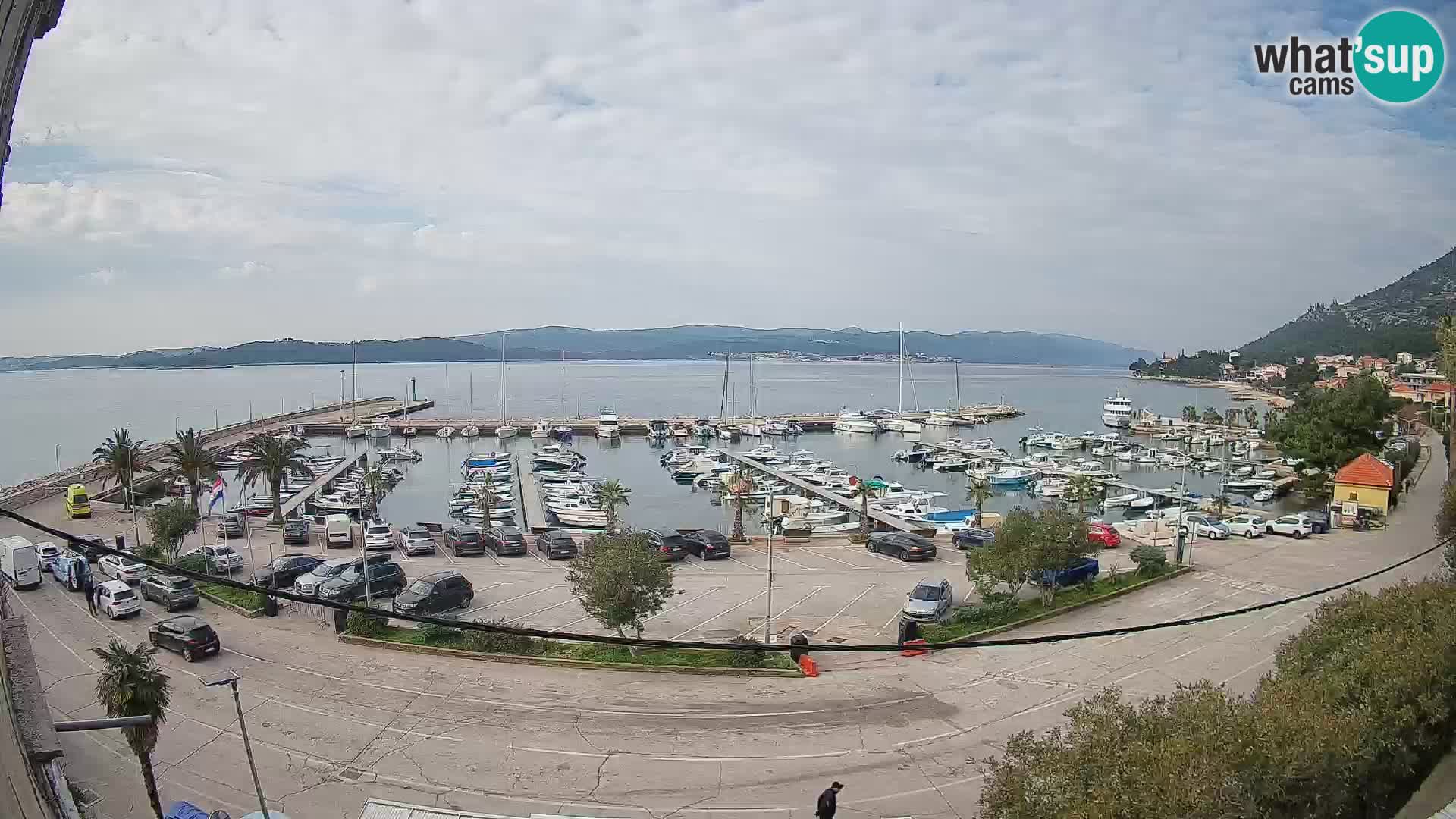 Webcam Orebić Riva – Ferry to Korčula Live