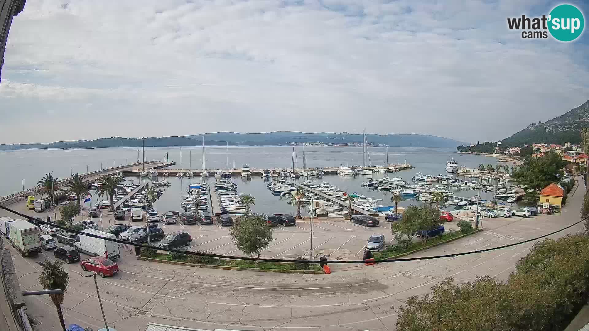Webcam Orebić Riva – Ferry a Korčula en vivo