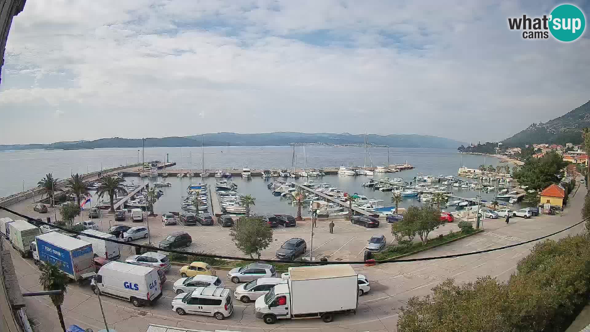 Web kamera Orebić Riva – Trajekt za Korčulu uživo