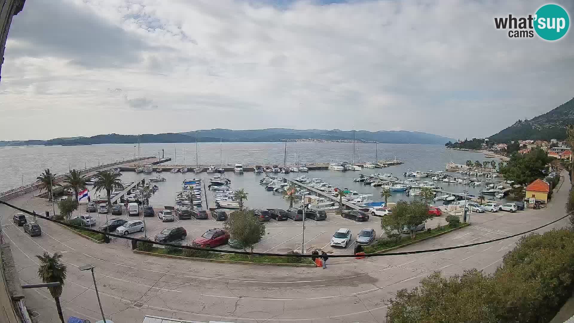 Webcam Orebić Riva – Ferry a Korčula en vivo