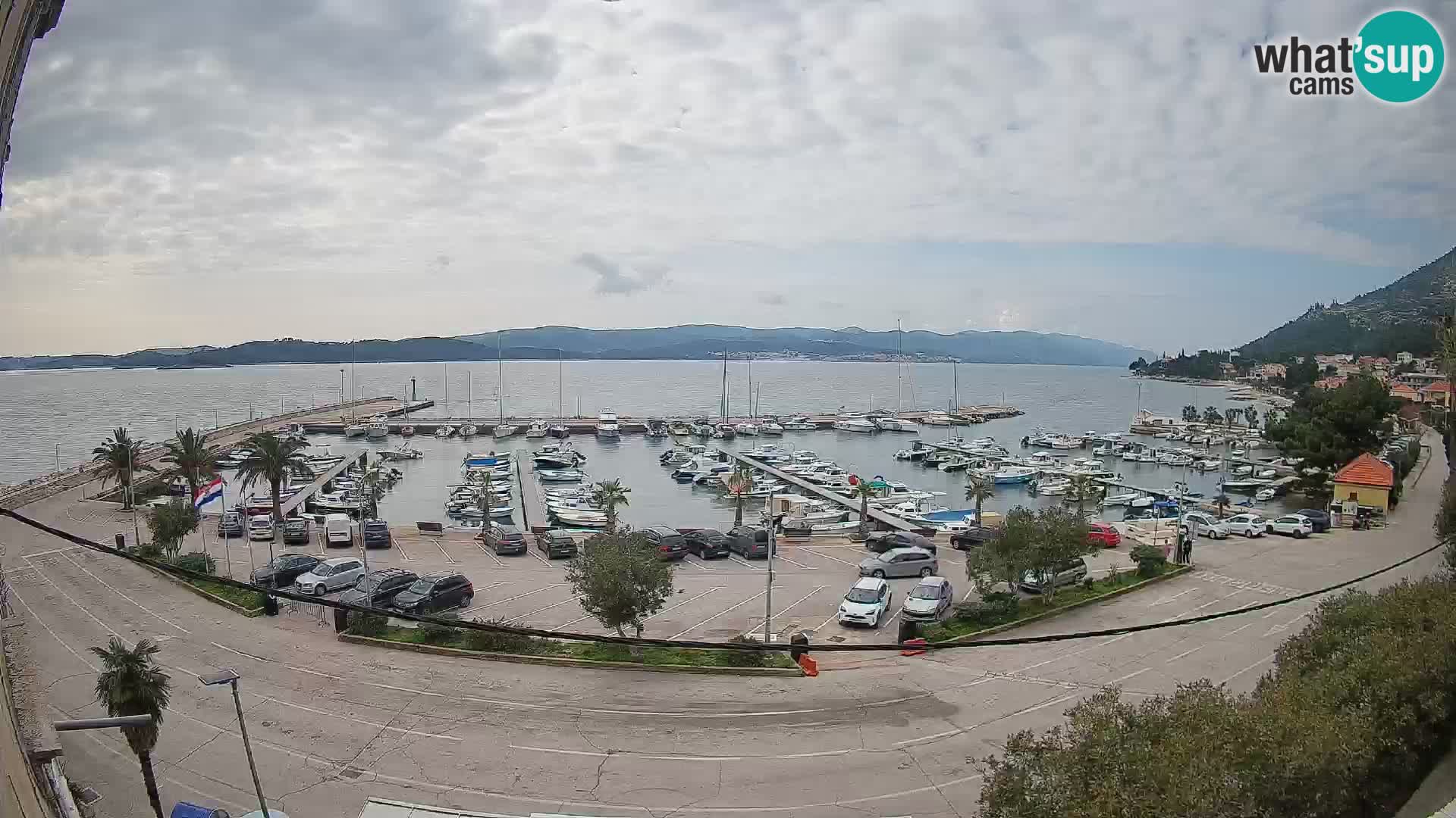 Webcam Orebić Riva – Ferry vers Korčula en direct