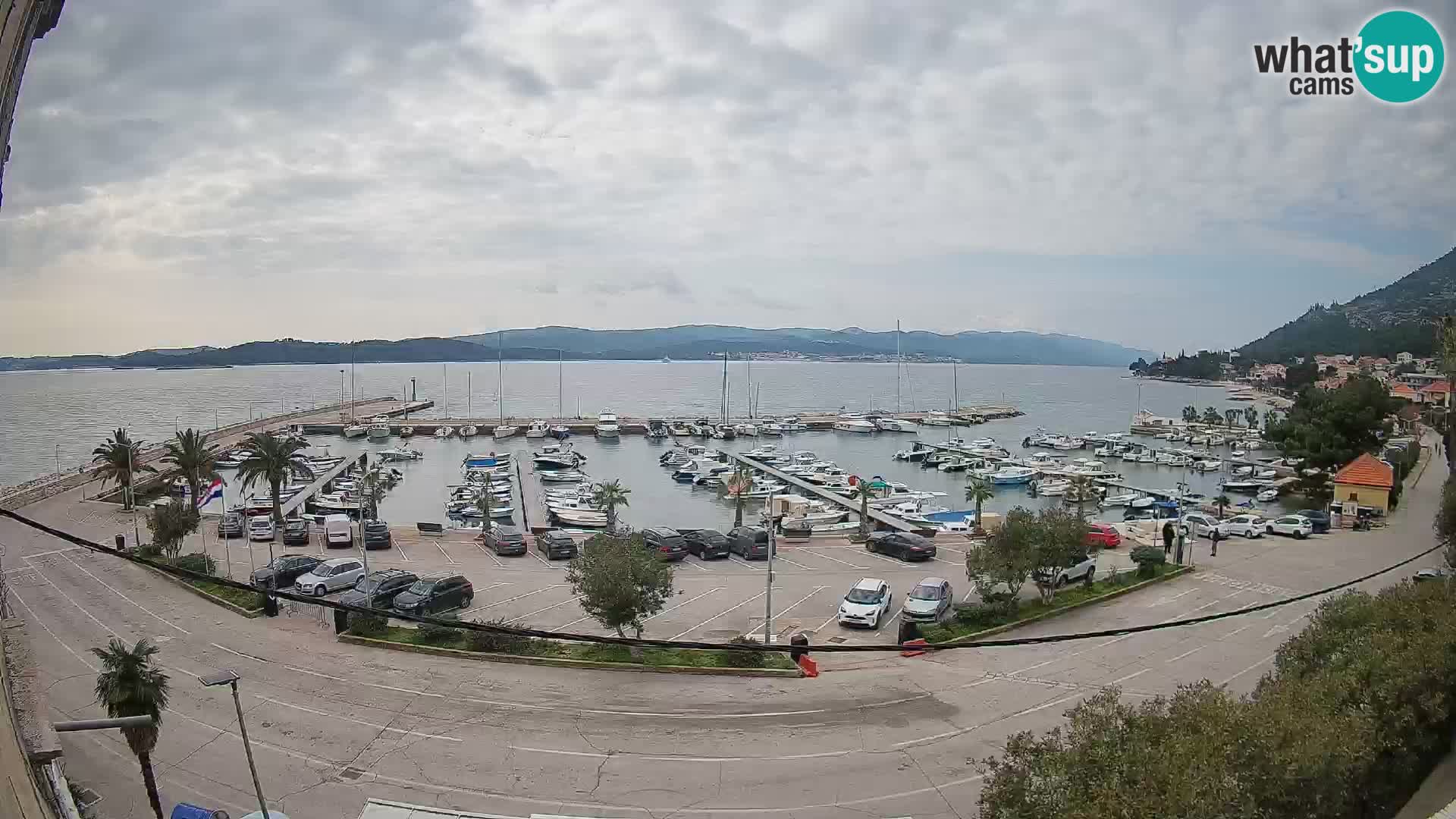 Webcam Orebić Riva – Ferry vers Korčula en direct