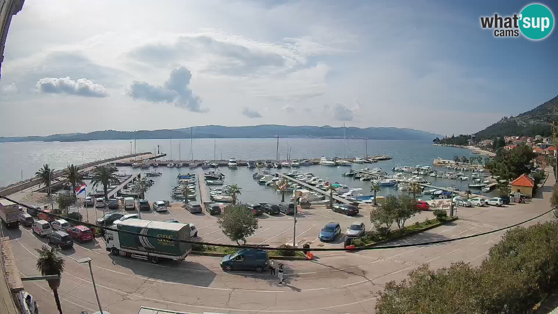 Webcam Orebić Riva – Ferry to Korčula Live