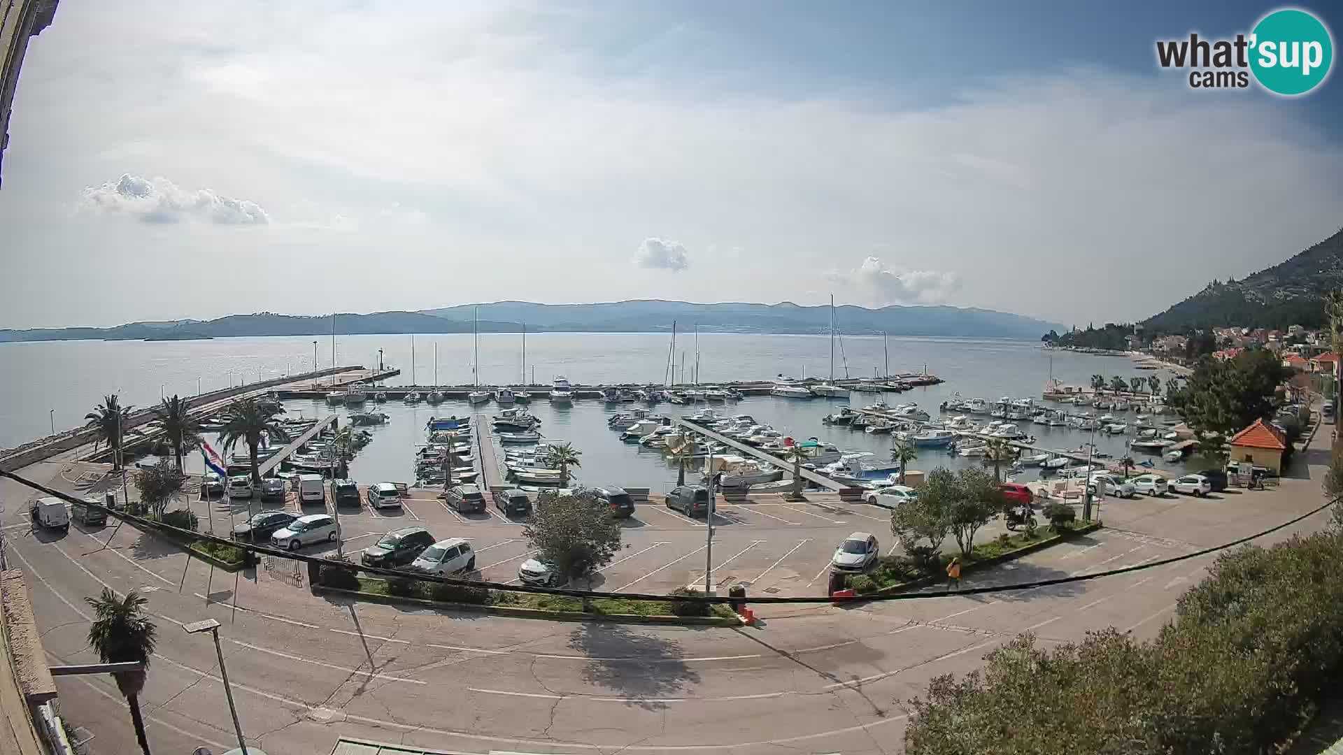 Web kamera Orebić Riva – Trajekt za Korčulu uživo