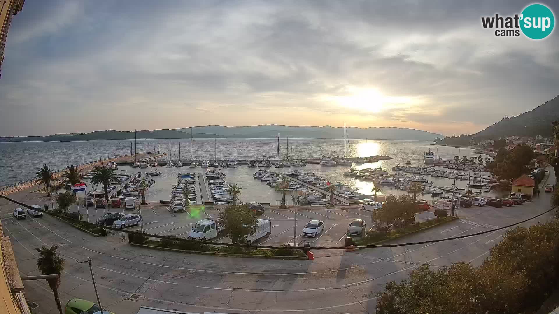 Webcam Orebić Riva – Ferry to Korčula Live
