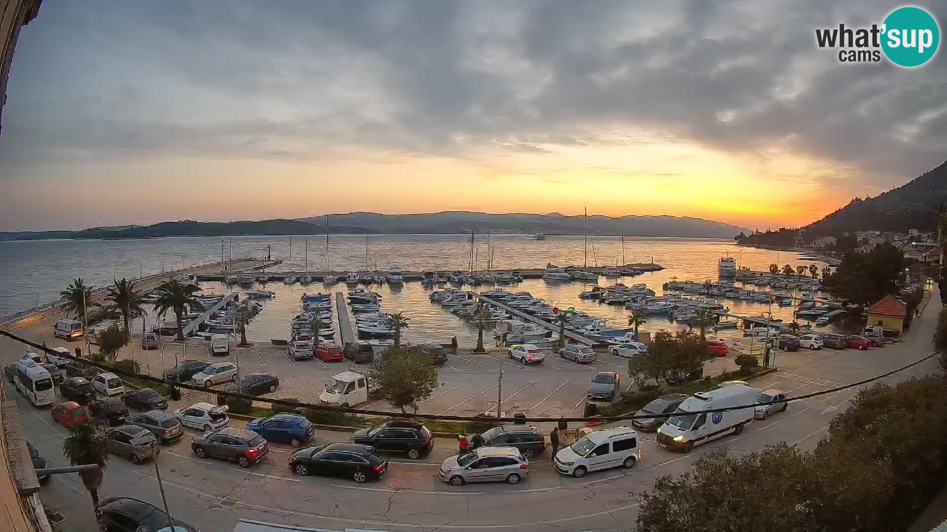 Webcam Orebić Uferpromenade – Fähre nach Korčula Live