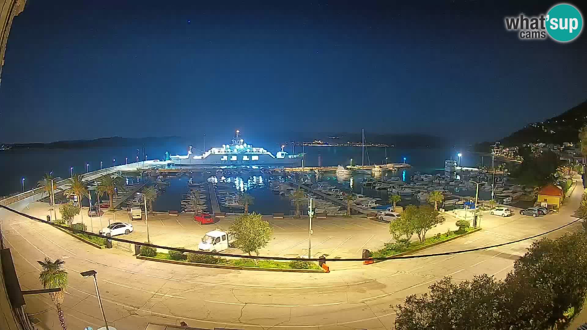 Webcam Orebić Riva – Ferry a Korčula en vivo