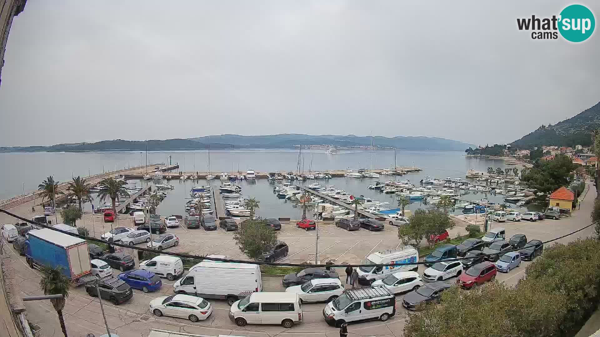 Webcam Orebić Riva – Ferry vers Korčula en direct