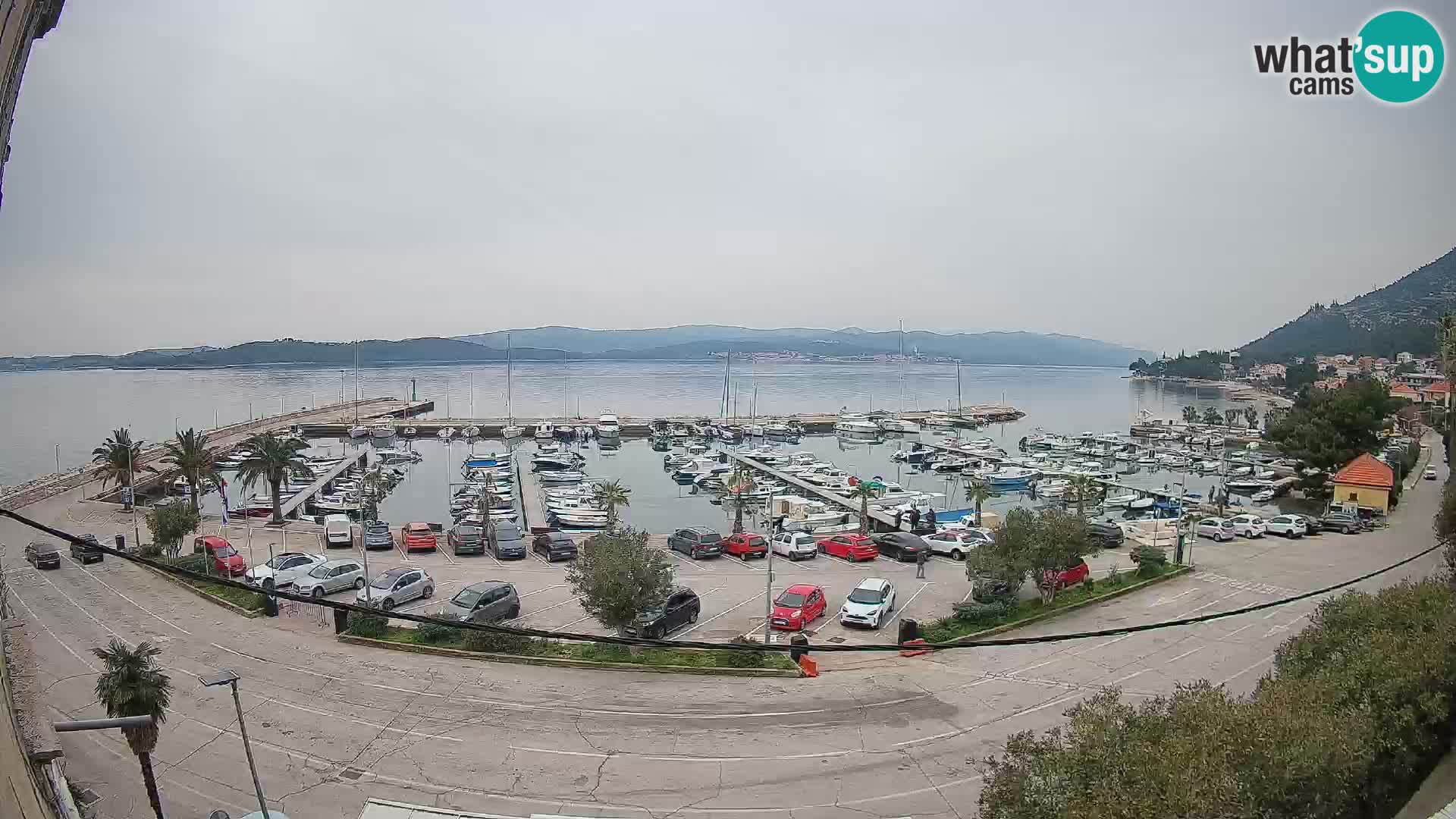 Webcam Orebić Riva – Ferry to Korčula Live