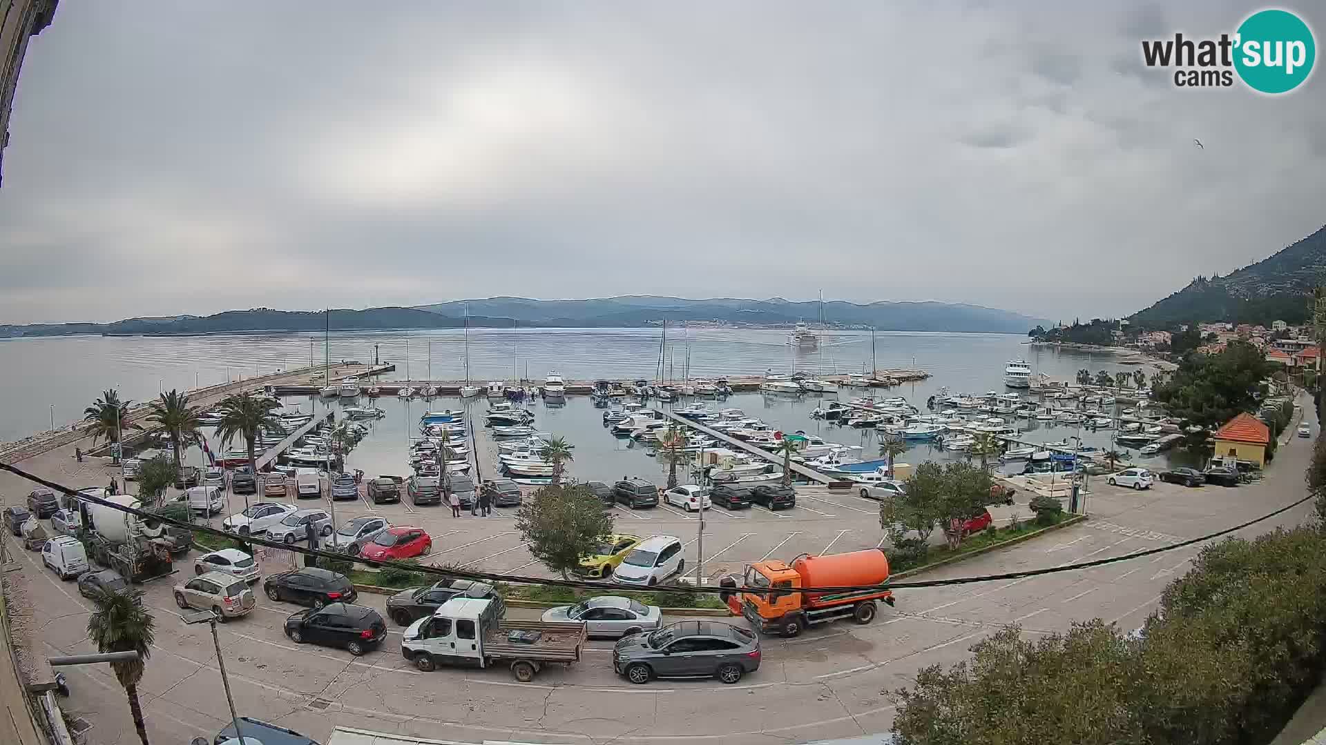 Webcam Orebić Riva – Ferry vers Korčula en direct