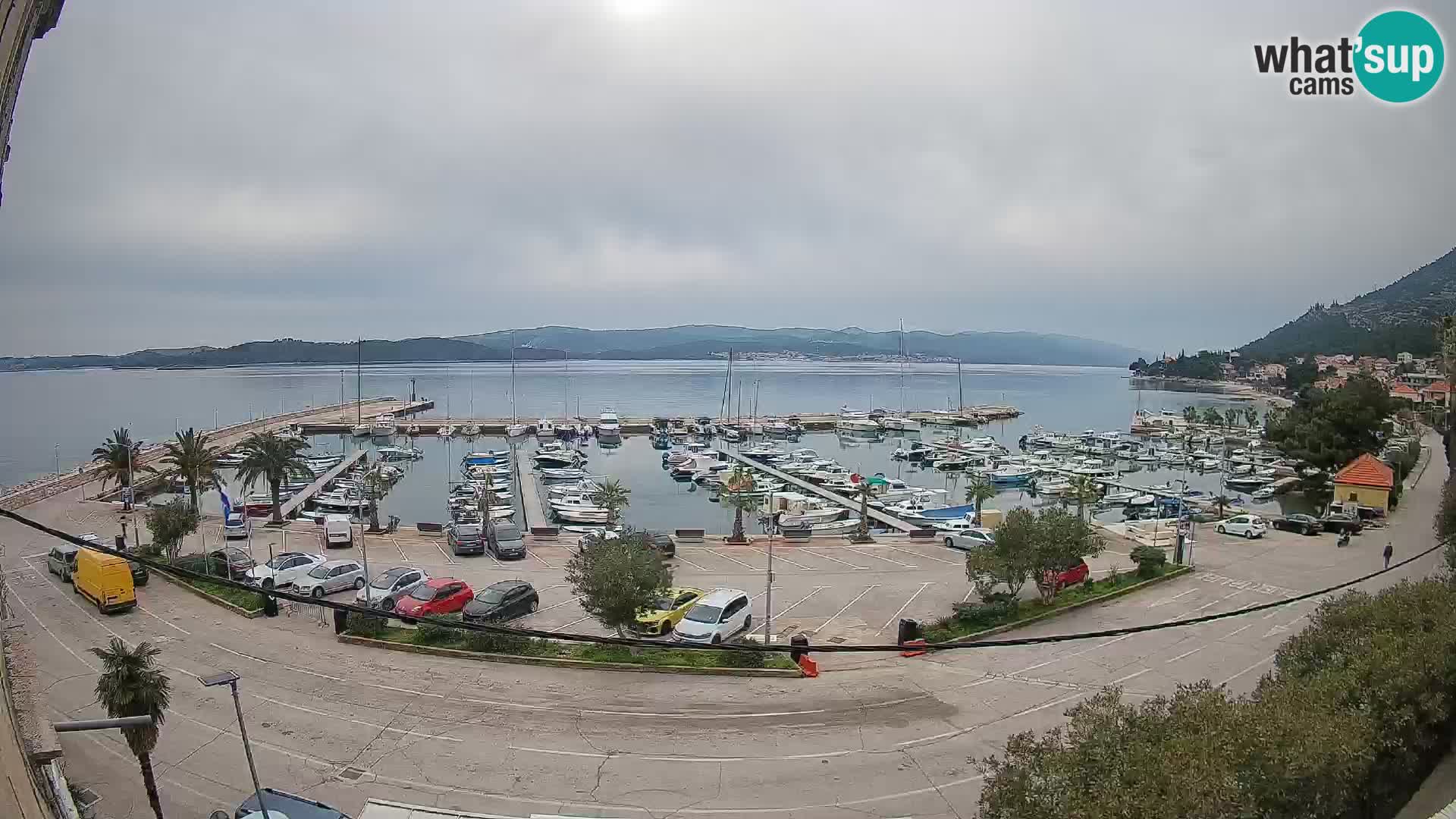 Webcam Orebić Uferpromenade – Fähre nach Korčula Live